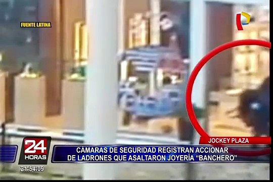 Surco: cámaras de seguridad captaron robo a joyería del Jockey Plaza