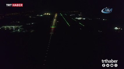 3. Havalimanı'nın ışıklandırması havadan görüntülendi