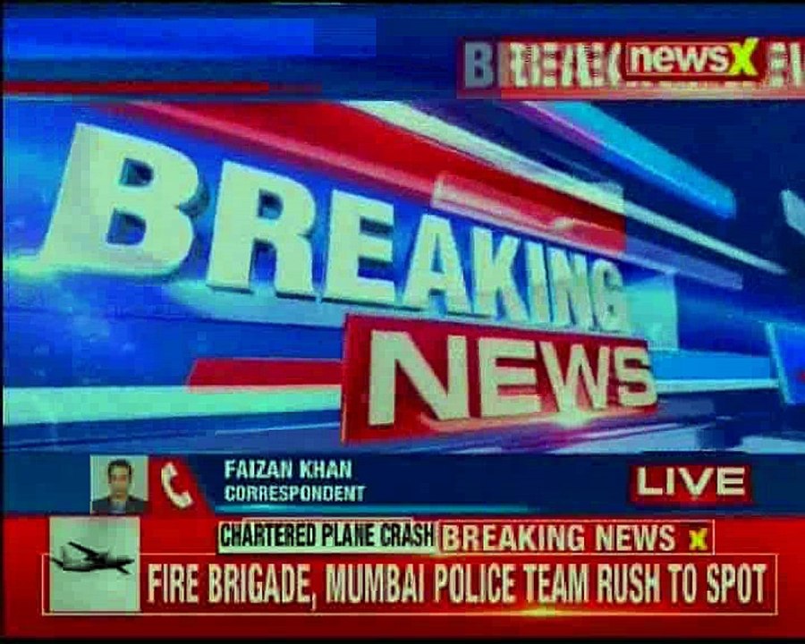 Chartered plane crashes in Mumbai; fire brigade...