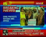 Wadala building collapse Congress stages protest against BMC