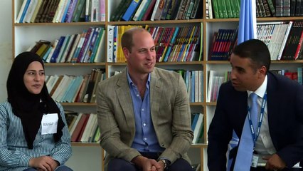 Prince William visits Al-Jalzoun refugee camp in West Bank