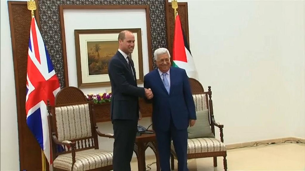 Prinz William trifft Palästinenserpräsident Abbas in Ramallah