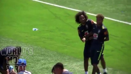 Neymar Gets EGGED By Team-Mates ⚽
