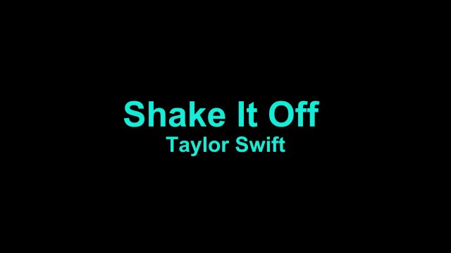 Taylor Swift Shake It Off Karaoke Instrumental Video Dailymotion
