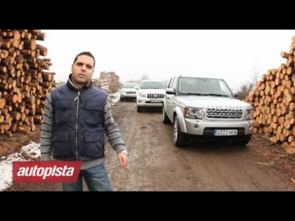 Comparativa 4x4: Jeep Grand Cherokee, Land Rover Discovery 4 y Toyota Land Cruiser