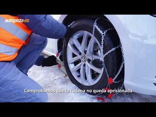 Así se ponen las cadenas metálicas del coche
