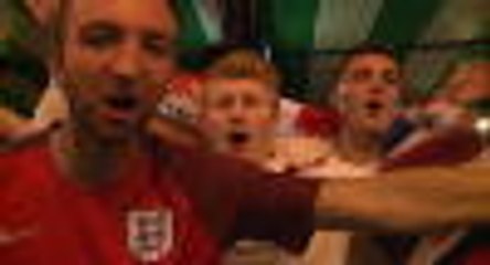 Скачать видео: 'It's coming home!' - England fans optimistic ahead of Belgium clash