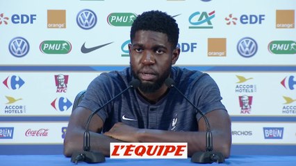 Umtiti «Il y a de l'excitation» - Foot - CM 2018 - Bleus