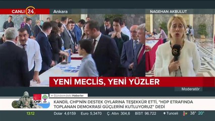 Yeni vekiller Meclis'te