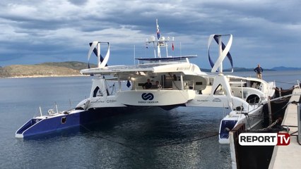 Report Tv - Anija me hidrogjen xhiro në brigjet shqiptare