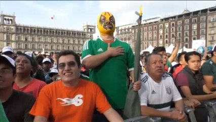 México DF celebra el pase a octavos de su selección