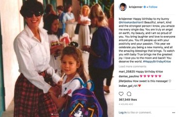 Kris Jenner's touching birthday tribute to Khloe Kardashian