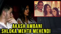 Priyanka Chopra And Nick Jonas At Akash Ambani Shloka Mehta Mehendi Ceremony
