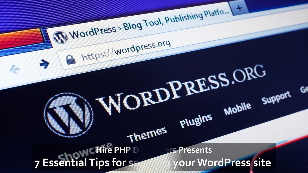7 Essential Tips for securing your WordPress site