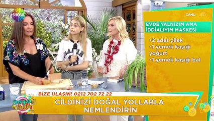 Nilgün Bodur'dan Evde yalnızım ama iddialıyım maskesi yapımı!