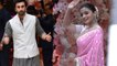 Ranbir Kapoor &  Alia Bhatt  reach Separately at Akash Ambani-Shloka pre-engagement party FilmiBeat