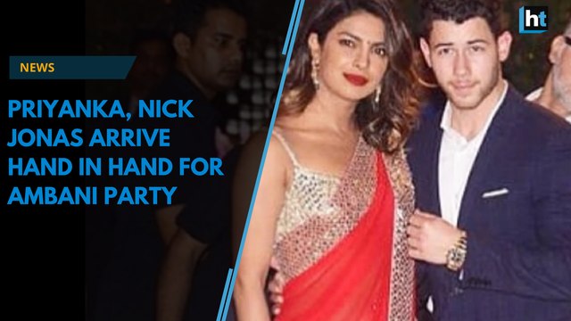 Priyanka Chopra, Nick Jonas, Bollywood celebrities attend Ambani party