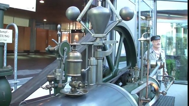 Dampfmaschine Baujahr 1891 ausgestellt in 73262 Reichenbach Fils