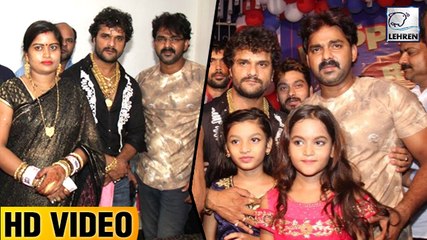 खेसारी की हीरोइन पहुंची उनके घर,बेटी के साथ किया डांस | Dabang Sarkar