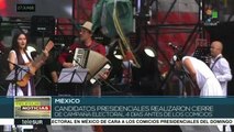 Candidatos presidenciales cierran campaña electoral en México