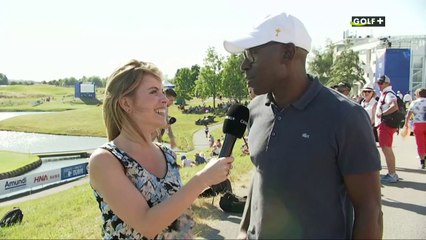 HNA Open de France 2018 - 1ère journée : Lucien Jean-Baptiste au micro de Pauline Sanzey