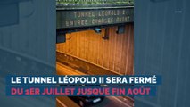 Les travaux du tunnel Léopold II