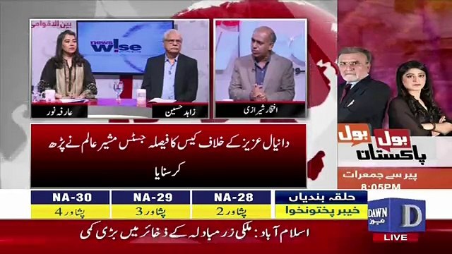 Zahid Hussain Response On Daniyal Aziz's DIsqualification..