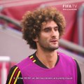 Marouane Fellaini expects an even contest when Belgium meet England.