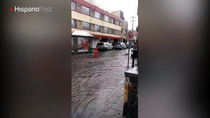 Lluvias transformaron las calles de una ciudad mexicana en otra Venecia