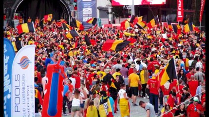 Mondial 2018 : la fête place de la Digue après la victoire des Diables