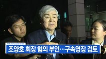 [YTN 실시간뉴스] 조양호 회장 혐의 부인...구속영장 검토 / YTN