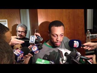 Paul Pierce Post Game vs. Bobcats 2/8/12 -- CLNSRadio.com