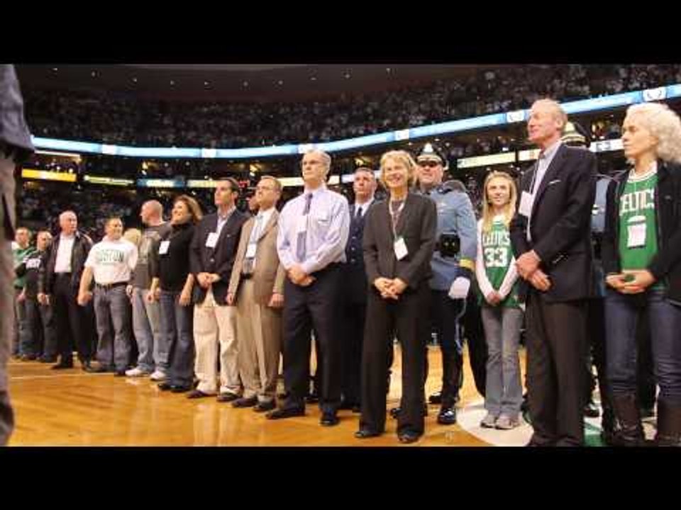 Boston Celtics Tribute to Boston Marathon Heroes