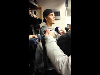 Tuuka Rask Postgame following Bruins win over San Jose - Oct. 24