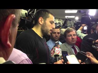 Скачать видео: Milan Lucic Boston Bruins Montreal Canadiens Game 5 Postgame