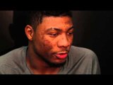 Marcus Smart on starting without Rajon Rondo and 1st Christmas in Boston