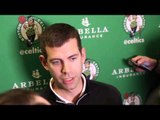 Brad Stevens on Boston #Celtics' Injuries and AAU history with Kevin Garnett