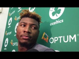 Marcus Smart on shooting improvements at Boston Celtics practice