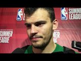 Ante Zizic on his 11 rebounds in CELTICS Summer League win over Blazers