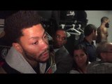 Derrick Rose on His 30-Point Night in Knicks win over the Boston Celtics