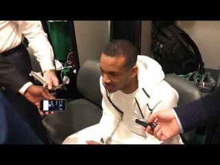 Avery Bradley on his hamstring injury & sitting out Celtics v Suns