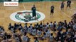 Aron Baynes hangs out w/ Young CELTICS fans at Basketball Camp in Waltham
