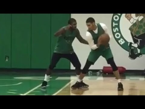 CELTICS practice highlights: Jayson Tatum Posts up KYRIE IRVING + Aron Baynes + Marcus Smart
