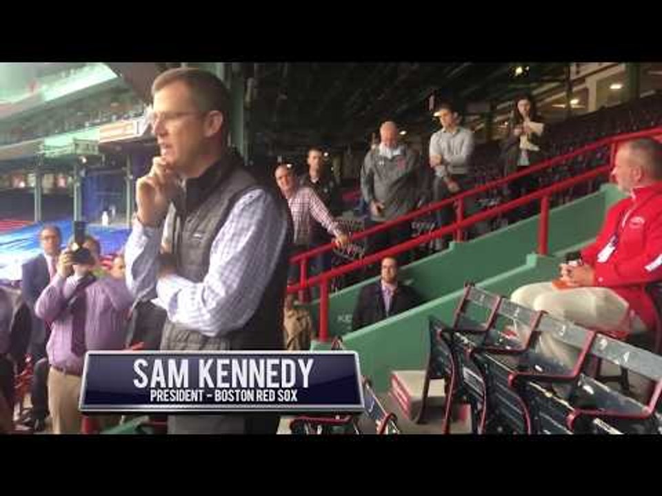 President of Boston Red Sox Sam Kennedy: Fenway Gridiron Series Media Day