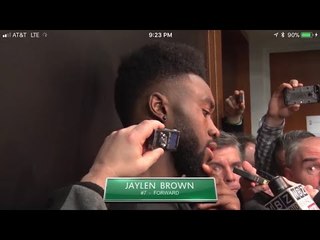 (full) emotional JAYLEN BROWN talks best friends death, his big game vs WARRIORS