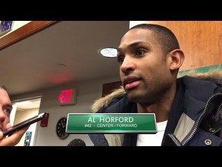 (full) AL HORFORD on his game-winner and overcoming 26-point deficit