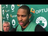 (full) Al Horford talks CELTICS approach towards 2nd part of NBA season