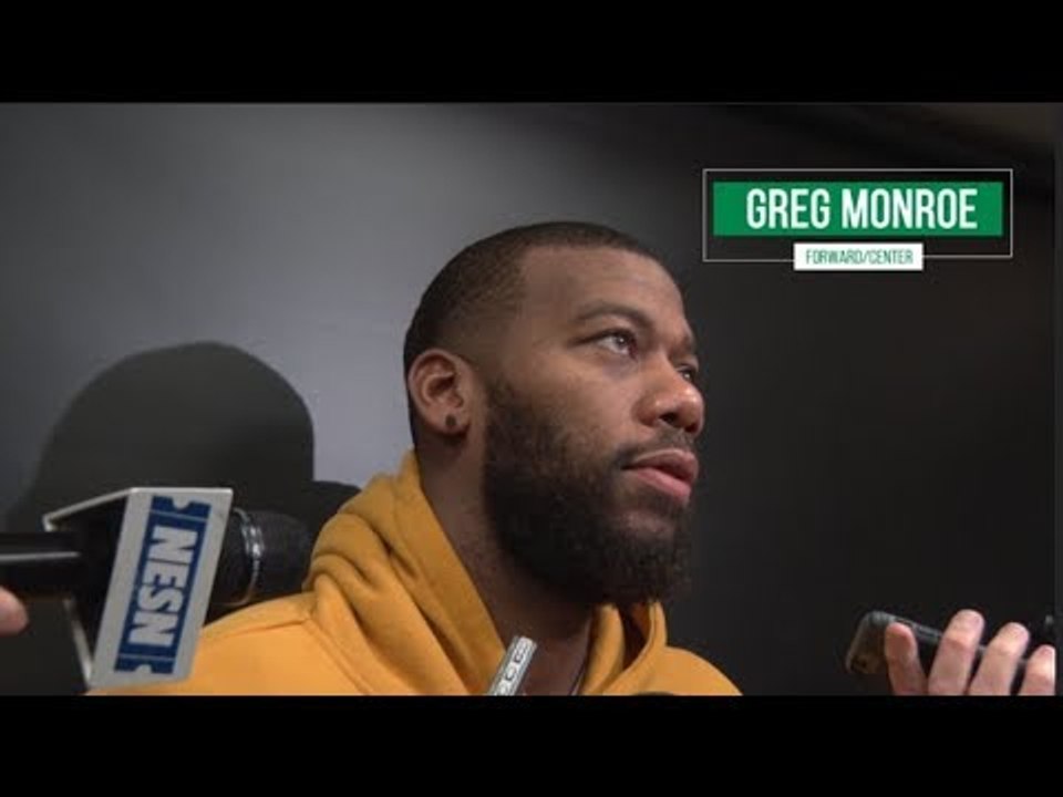 "Are we supposed to come out here and give up?" - GREG MONROE ANNOYED W INJURED CELTICS QUESTIONS