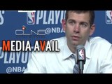 BRAD STEVENS Reflects on CELTICS Resilience under adversity; Looks at SIXERS in Round 2