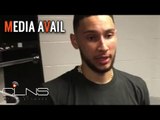 BEN SIMMONS responds to “NOT-A-ROOKIE” chants at TD GARDEN